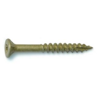 MIDWEST #12 x 2 in. Tan XL1500 Coated Steel Star Drive Bugle Head Saberdrive Deck Screws, 35 Count