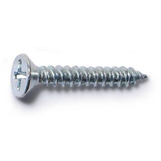 MIDWEST #8 x ¾ in. Zinc Plated Steel Phillips Flat Head Wood Screws, 150 Count