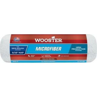 Wooster® R524, 9 in. x 9/16 in. Nap Microfiber Roller Cover