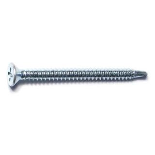 MIDWEST #8-18 x 2 in. Zinc Plated Steel Phillips Flat Head Self-Drilling Screws, 50 Count