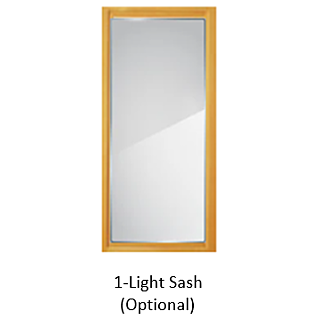 CDC Easy-Change Glass Sash, Insert Only, for 1-Light Wood Combination Door, Fits 30 in. x 81 in.