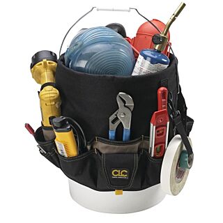 CLC Tool Works Bucket Tool Organizer, 48 Compartment, Black/Khaki