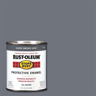 Rustoleum Stops Rust Smoke Gray Enamel Quart