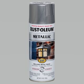 Rust-Oleum® Stops Rust®, Metallic Silver, Oil-Based, Spray Paint, 11 oz.