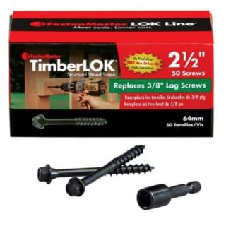 FastenMaster TimberLOK® 2-1/2 in. Structual Wood Screw, 50 Count
