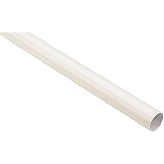 National Hardware BB8603 Series S822-098 Closet Rod, 6 ft L, 1.32 in Dia, Steel, White