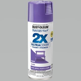 Rust-Oleum® Painter’s Touch® 2X Ultra Cover, Gloss Grape, Spray Paint, 12 oz.