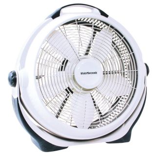 Lasko Wind Machine 3300 Portable Room Fan, 20 in Dia Blade, 4750 cfm, 3-Speed, Gray