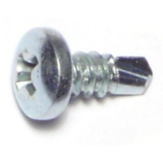 MIDWEST #10-16 x 1/2 in. Zinc Plated Steel Phillips Pan Head Self-Drilling Screws, 80 Count