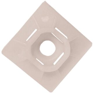 GB 45-MB Standard Cable Tie Mounting Base, Nylon, Natural White