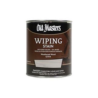 Old Masters Wiping Stain, Weathered Wood, Quart