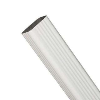 2 in. x 3 in. Aluminum Leader - 10 ft. Section, White
