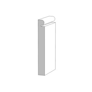 (M96) ¹¹⁄₁₆ in. x 5½ in. x 16 ft. Base Cap, Primed Finger-Jointed Pine