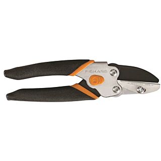 FISKARS 91156935 Pruner, 5/8 in Cutting, Steel Blade