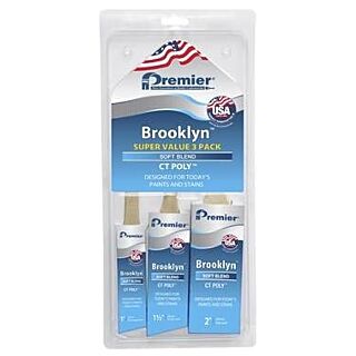 Premier Brooklyn CT Poly Angle Sash Brush 3 pack