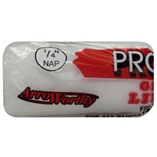 ArroWorthy® 4 in. x 1/4 in. Nap, Pro-Line Glossdel White Lintless Roller Cover