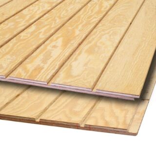 ⅝ in. Fir Texture 1-11 Plywood, 4 ft. x 10 ft. - 8 in. O.C.