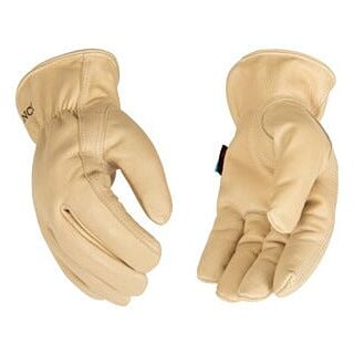 Kinco Hydroflector™ Lined Water-Resistant Grain Cowhide Driver Gloves Medium