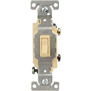 Eaton Wiring Devices CSB115STV-SP Toggle Switch, 120/277 V, Wall Mounting, Nylon, Ivory