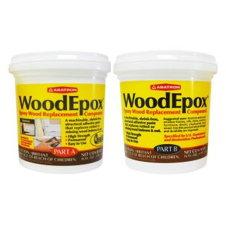 WoodEpox 1 pint each (16 ounces each Part A & B)
