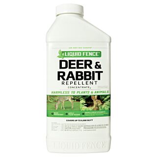 LIQUID FENCE Concentrate Deer and Rabbit Repellent 40 Oz.