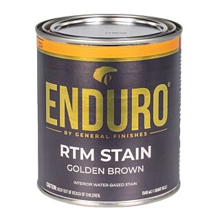 General Finishes®, Water-Based ENDURO® RTM Stain, Golden Brown, Quart