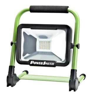 PowerSmith 20-Watt Green Rechargeable Foldable Integrated LED Work Light (1800 Lumen)