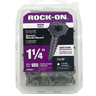 Rock-On Cement Board Screw, #9 x 1¼ in.  185 Count