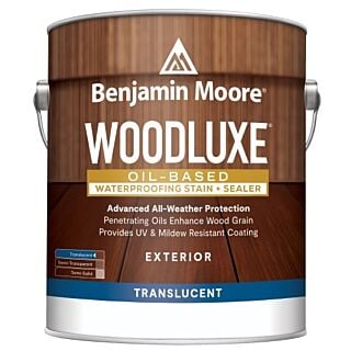 Benjamin Moore Woodluxe™ Oil-Based Exterior Waterproofing Stain & Sealer Translucent, Natural, Gallon