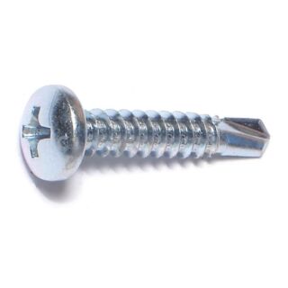 MIDWEST #10-16 x 1 in. Zinc Plated Steel Phillips Pan Head Self-Drilling Screws, 60 Count