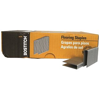 Bostitch BCS1516 Flooring Staple, 2 in L Leg, 1/2 in W Crown, 15.5 ga, Steel