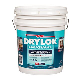 DRYLOK Latex Based Masonry Waterproofer, White, 5 Gallon