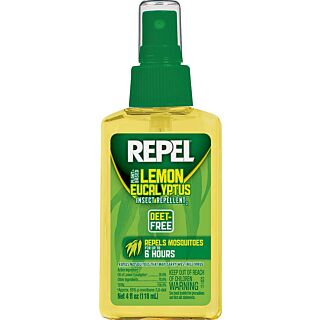 REPEL Insect Repellent, 4 oz. Bottle, Lemon Eucalyptus