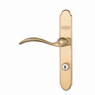 Larson Storm Door QuickFit Hardware Curved Handle Set Brass