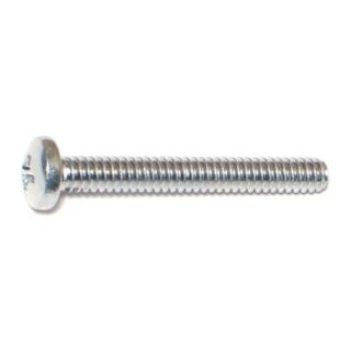 MIDWEST #10-24 x 1-1/2 in. Zinc Plated Steel Coarse Thread Phillips Pan Head Machine Screws, 70 Count