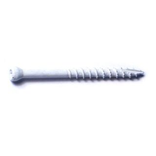 MIDWEST #8 x 2 in. White XL1000 Coated Steel Star Drive Trim Head Saberdrive Wood Screws, 35 Count