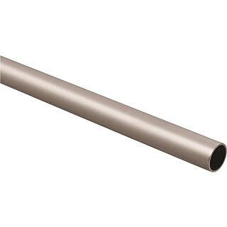 National Hardware BB8604 Series S822-101 Closet Rod, 8 ft L, 1-5/16 in Dia, Steel, Satin Nickel