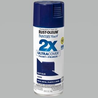 Rust-Oleum® Painter’s Touch® 2X Ultra Cover, Gloss Navy Blue, Spray Paint, 12 oz.