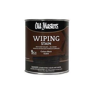 Old Masters Wiping Stain, Carbon Black, Quart
