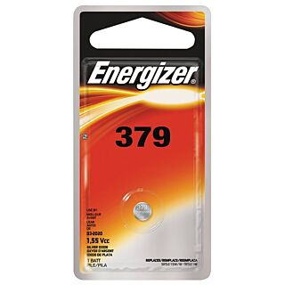 Energizer 379BPZ Coin Cell Battery, 379 Battery, Silver Oxide, 1.5 V Battery