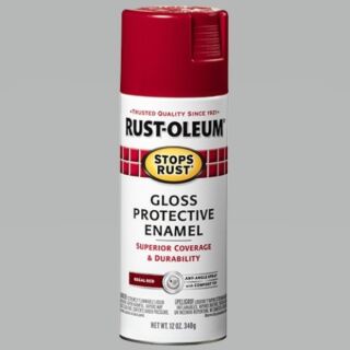 Rust-Oleum® Stops Rust®, Gloss Protective Enamel, Regal Red, Oil-Based, Spray Paint, 12 oz.