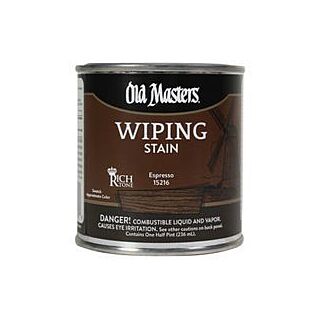 Old Masters Wiping Stain, Espresso, 1/2 Pint