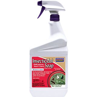 Bonide Insecticidal Soap, Liquid, Spray Application, 32 oz. Bottle