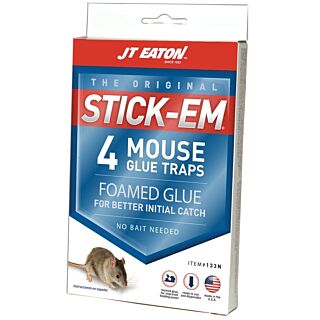 J.T. EATON STICK-EM 133N Glue Trap, 3-1/4 in W, 4-1/2 in H