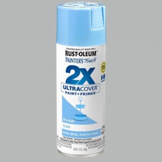 Rust-Oleum® Painter’s Touch® 2X Ultra Cover, Gloss Spa Blue, Spray Paint, 12 oz.