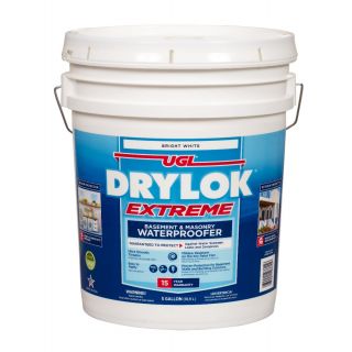 DRYLOK Extreme Masonry Waterproofer, White, 5 gallon