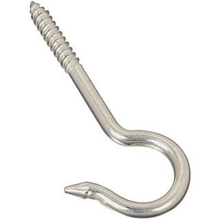 National Hardware 2040BC Series 220.509 Ceiling Hook, 60 lb Working Load Limit, #3, Steel, Zinc
