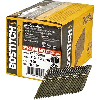 Bostitch S6D-FH Collated Framing Nail, 2 in L