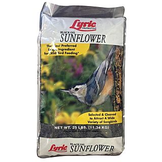 Lyric Sunflower Seed Bird Food, 25 lb Bag