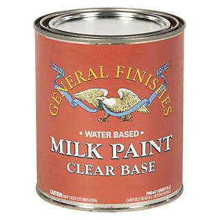 General Finishes®, Water-Based Milk Paint, Clear Base, Quart